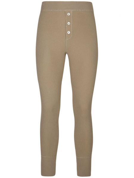 Pamut leggings Dolce & Gabbana bézs