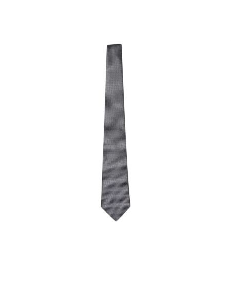 Czarny jedwabny krawat Canali