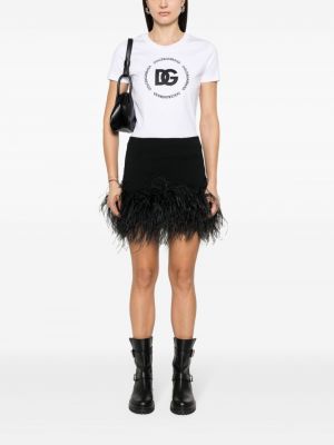 T-shirt mit stickerei Dolce & Gabbana weiß