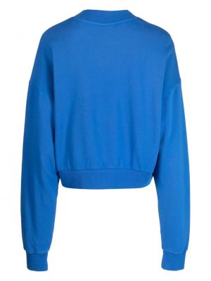 Sweatshirt aus baumwoll mit rundem ausschnitt The Upside blau