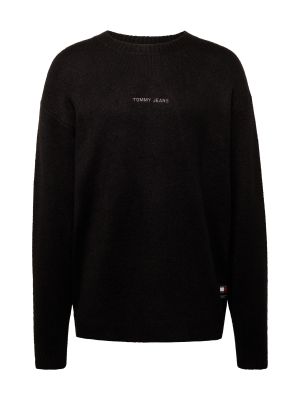 Μελανζέ πουλόβερ Tommy Jeans μαύρο