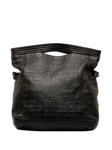 Dabīgās ādas soma Chanel Pre-owned melns