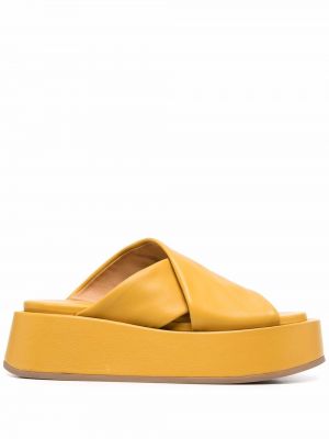 Sandále na platforme Marsèll žltá
