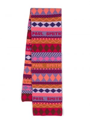 Sciarpa di lana Ps Paul Smith rosa