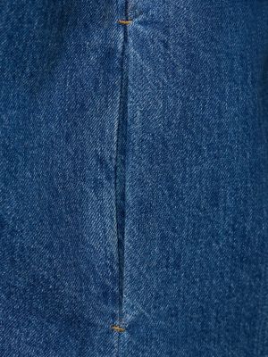 Džinsiniai marškiniai oversize su kristalais Stella Mccartney mėlyna
