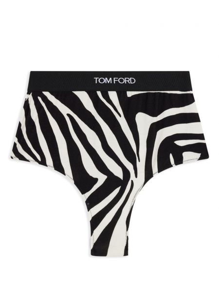 Zebra desenli baskılı yüksek belli külot Tom Ford