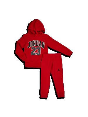 Survêtement en polaire en coton Jordan rouge
