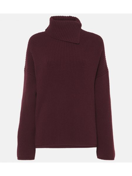 Cashmere silke ull turtleneck Joseph rød