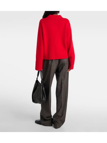 Kašmírový sveter Lisa Yang červená
