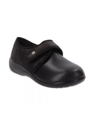 Sneakersy na rzep ze skóry ekologicznej Cinzia Soft czarne