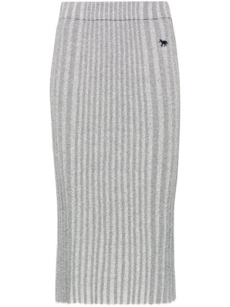 Pencil skirt Maison Kitsuné blå