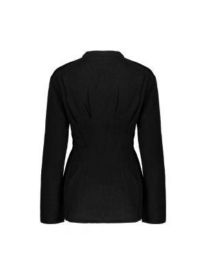 Jersey de lana de tela jersey plisado Comme Des Garçons negro