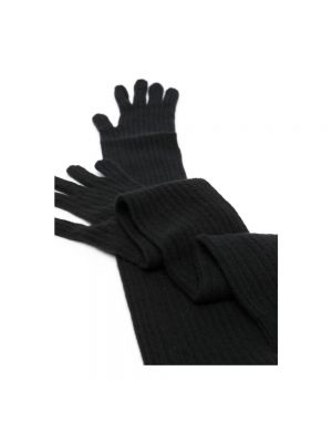Rękawiczki z kaszmiru Alberta Ferretti czarne