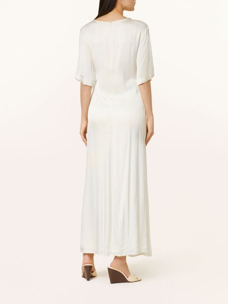 Satynowa sukienka długa Herskind biała