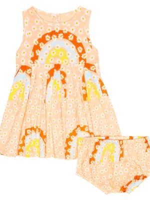 Trykt bomull dress for jenter Stella Mccartney Kids