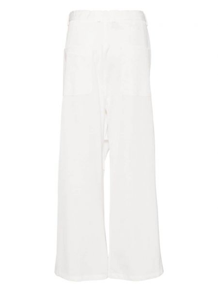 Pantalon large Mm6 Maison Margiela blanc