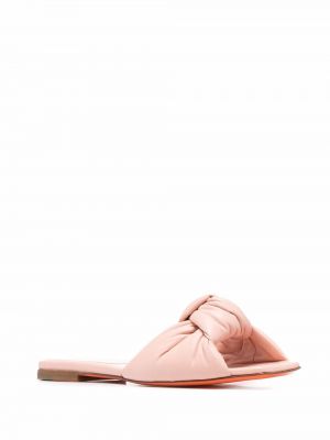 Kožené sandály Santoni růžové