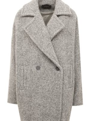 Шерстяное пальто Lorena Antoniazzi серое