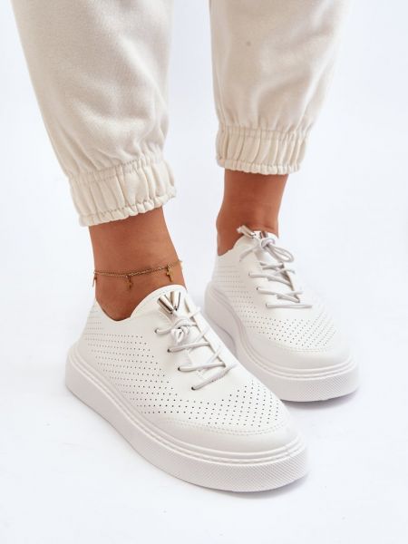 Διάτρητα sneakers Kesi λευκό