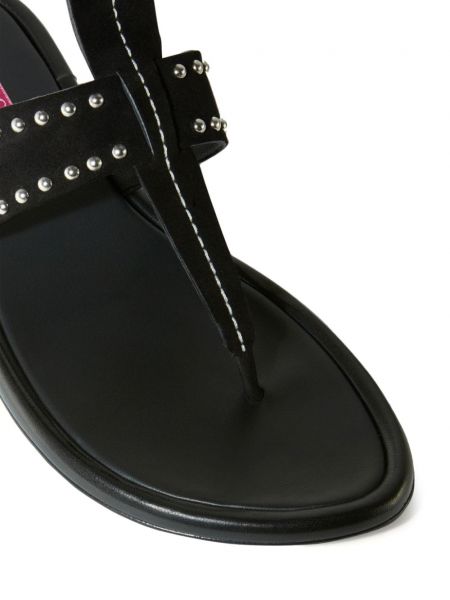 Sandales en cuir Pucci noir