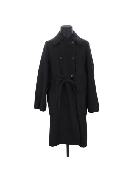 Abrigo de lana Yves Saint Laurent Vintage negro