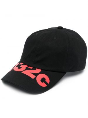 Raštuotas kepurė su snapeliu 032c juoda