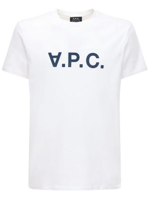 Bomull t-skjorte A.p.c. hvit