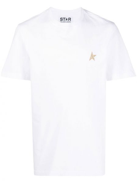 Zvaigznes kokvilnas t-krekls Golden Goose