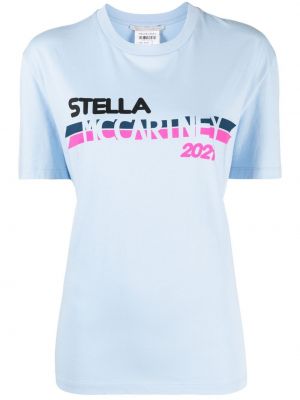 T-shirt con stampa con motivo a stelle Stella Mccartney blu