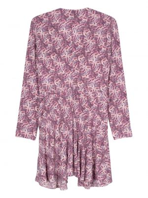 Mini šaty Isabel Marant fialové