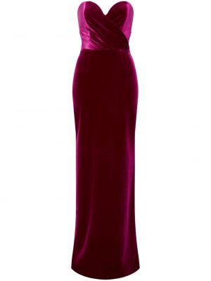 Кадифена вечерна рокля Rebecca Vallance червено