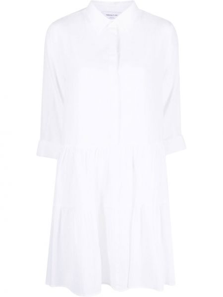 Βαμβακερή μini φόρεμα Fabiana Filippi λευκό