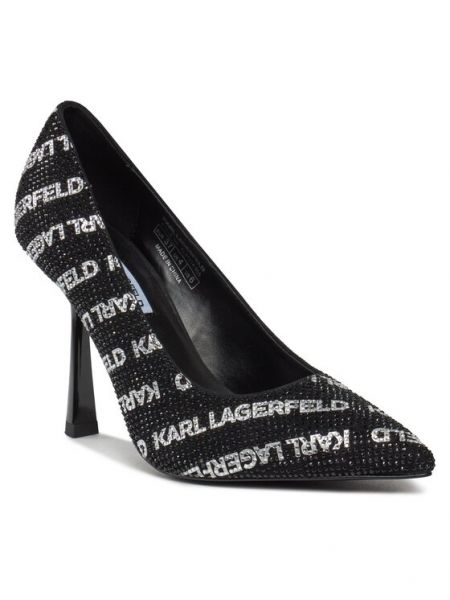 Туфли на высоком каблуке Karl Lagerfeld черные