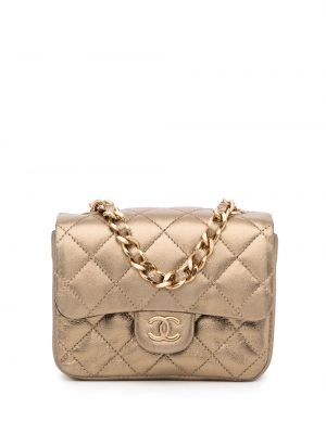 Bolso clutch acolchada Chanel Pre-owned dorado