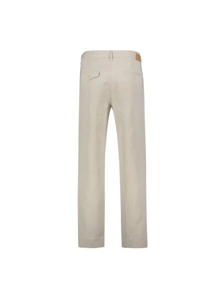 Pantalones chinos de lino Tela Genova beige