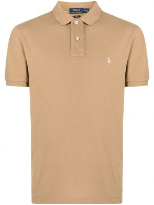 T-shirt mit stickerei Polo Ralph Lauren braun