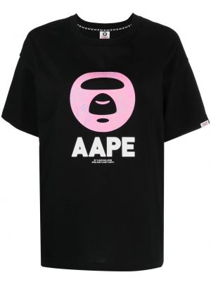 Тениска с принт Aape By *a Bathing Ape® черно