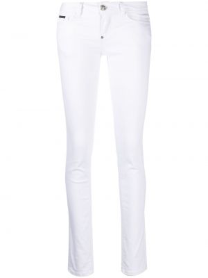Jeans skinny slim Philipp Plein blanc