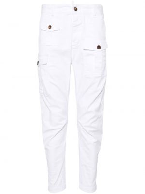 Cargo hlače skinny Dsquared2 bijela