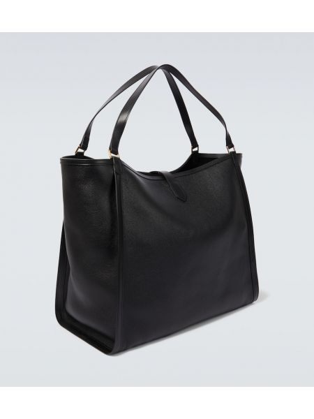 Δερμάτινη τσάντα shopper Tom Ford μαύρο