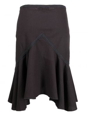 Asymetrické bavlněné sukně Gimaguas černé