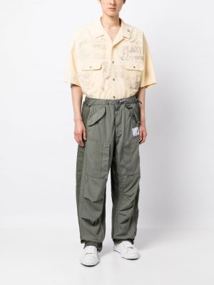 Pantalon droit Maison Mihara Yasuhiro vert