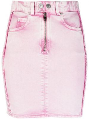 Džínová sukně Isabel Marant růžové