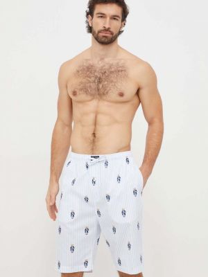 Pidžama s printom Polo Ralph Lauren plava