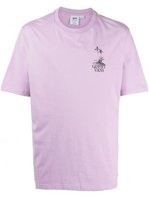 T-shirt mit print Vans lila