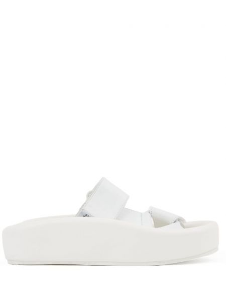 Kožne sandale Mm6 Maison Margiela bijela