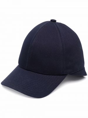Cappello con visiera ricamato Courrèges blu