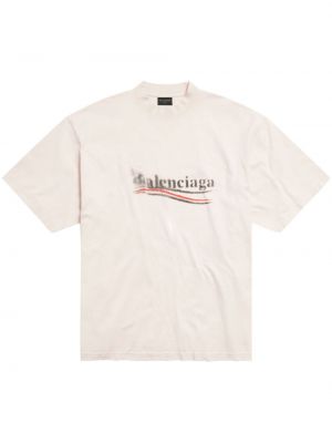 T-shirt aus baumwoll Balenciaga weiß