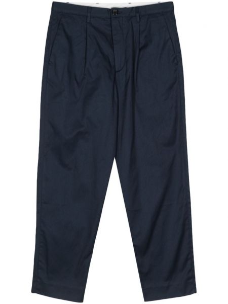 Bavlněné rovné kalhoty Ps Paul Smith modré