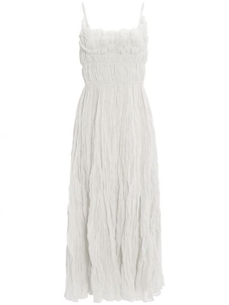 Плисирана миди рокля Altuzarra бяло